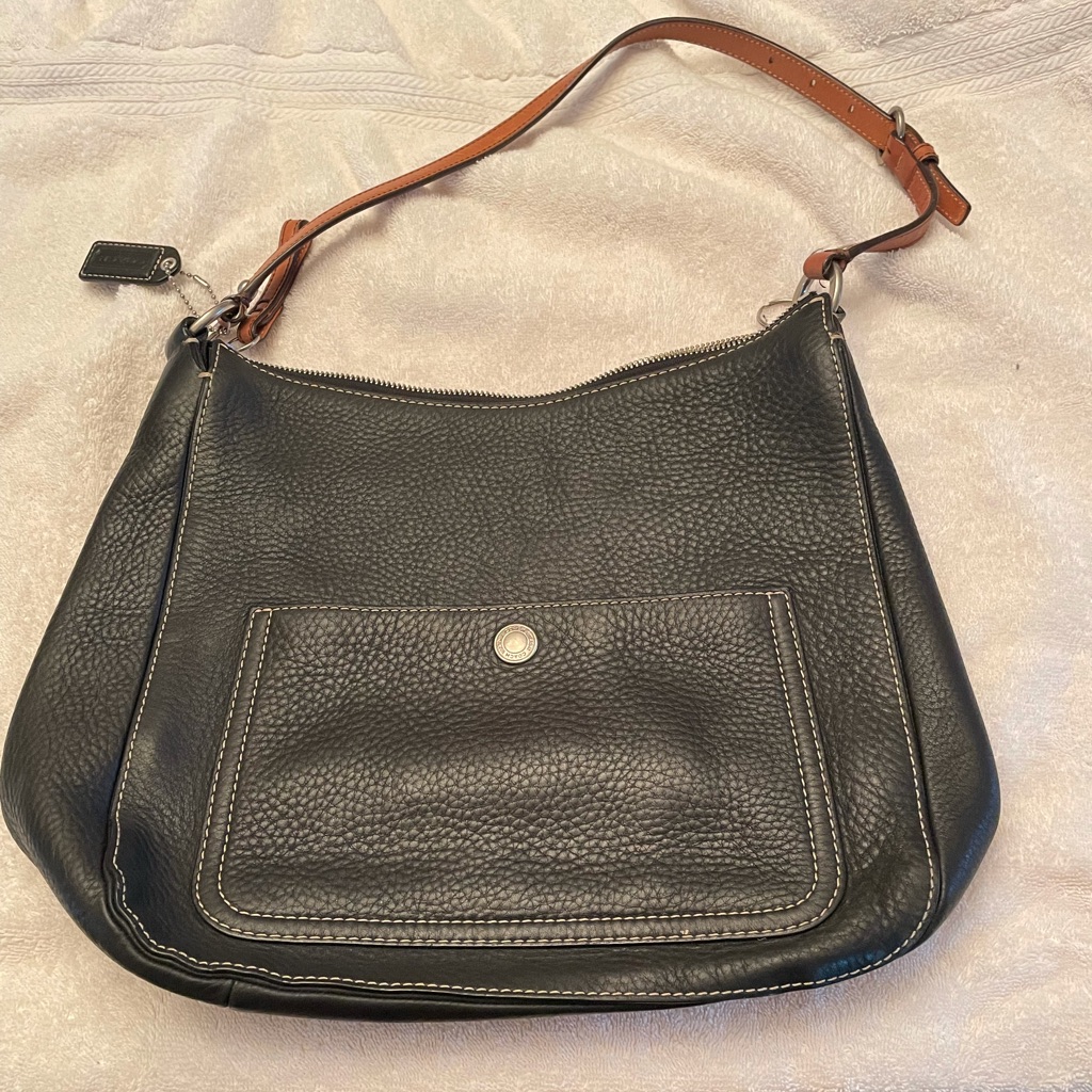 Coach Bag, Black Leather